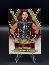 MUSTAFA ALI 2019 TOPPS WWE ROAD TO WRESTLEMANIA #WM-38 Trading Card FREE SHIP