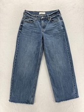 Abercrombie  Fitch Ultra Loose Wide Leg Jeans Womens 24 Curve Love Low Rise Y2K