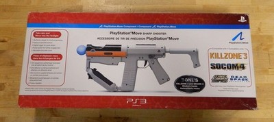 NEW Sony PlayStation 3 PS3 Move Sharp Shooter Light Gun Killzone Socom