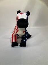 Ty 2000 Beanie Baby Lefty Red, White & Blue Donkey 6 inch Patriotic America