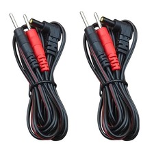 TENS Unit Electrode Lead Wires Replacement 2 Packs Premium Electrodes Wire Leads