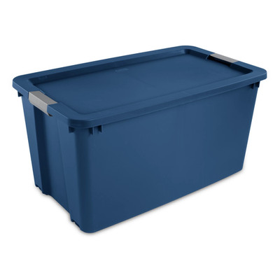 45 Gallon Extra-Large Wheeled Storage Bin, Plastic Storage Container with Latch 