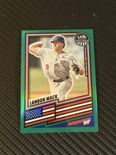 2026 Panini Prizm USA ✨ Stars & Stripes ✨ Green Prizm ⭐️ Landon Mack #112