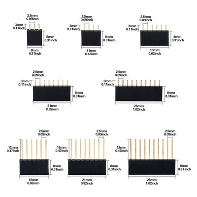100 Stackable Shield 12 Breakaway Pin Header