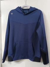 Greyson Clothiers Luxury Performance Hoodie Navy Blue Pullover Men's Medium