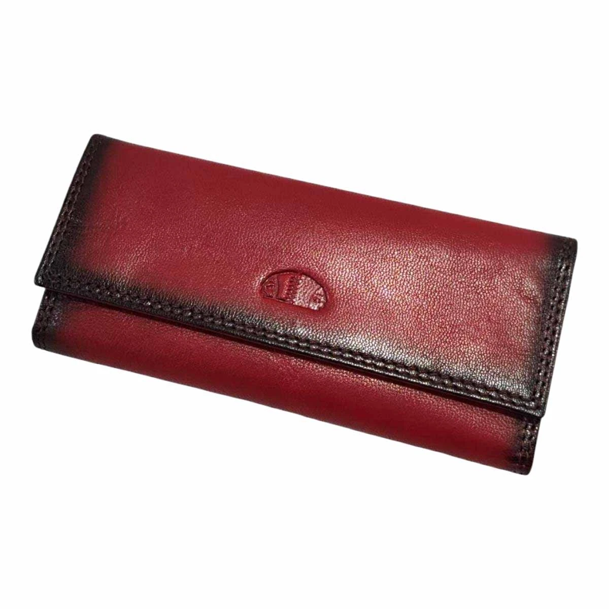 CONTE MASSIMO Portachiavi Uomo Donna In Vera Pelle, Con Scatola Regalo Colore Rosso - Foto 6