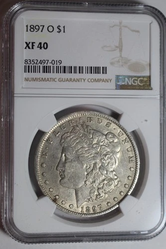 1897 O Morgan Silver Dollar XF40 NGC #19