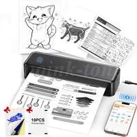 Bluetooth Mobile Printer A4 Inkless Thermal Printer LOT for iPhone Laptop