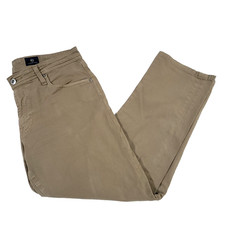 Adriano Goldschmied Tellis Modern Slim Pants Khaki 32 X 34 putty denim jeans