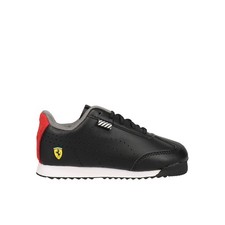 PUMA Scuderia Ferrari Roma Via Perforated Lace Up Toddler Boys Black Sneakers C