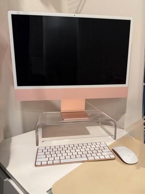 Apple iMac 2021 M1 Chip 8-Core, 24-inch Display, 8GB RAM, 256GB SSD, Pink
