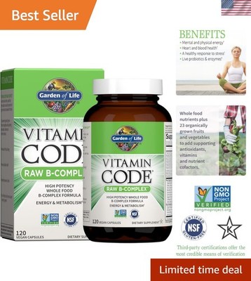 Vitamin B Complex Capsules - Energy & Metabolism Support with Probiotics