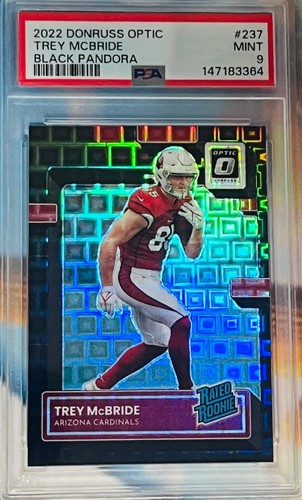 Trey McBride 2022 Donrus Optic Black Pandora Rated Rookie RC /25 #237 Mint PSA 9