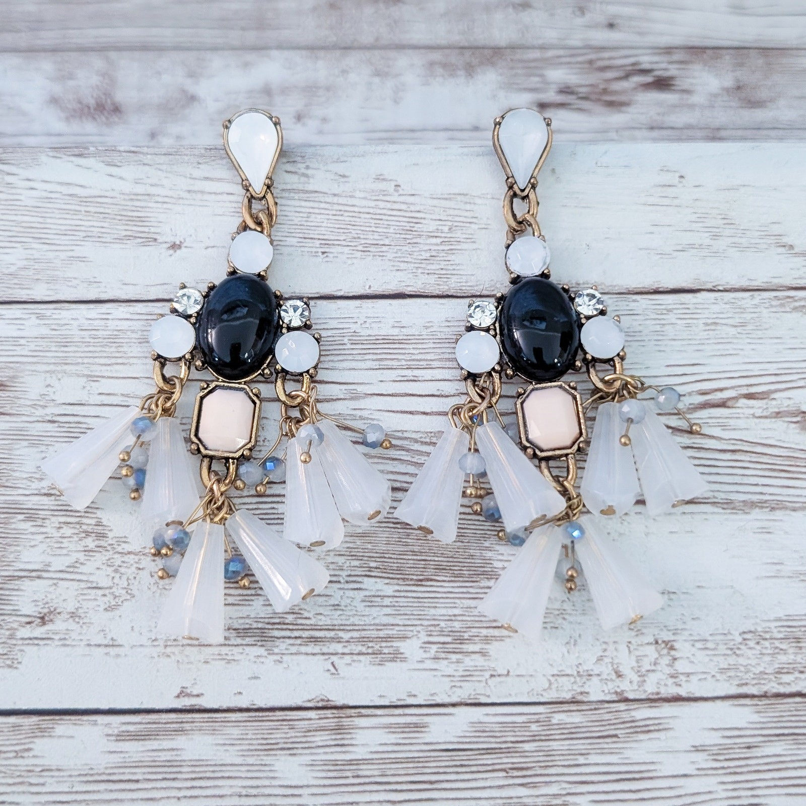 Statement Dangle Earrings - Very Pretty Large Ear… - image 2