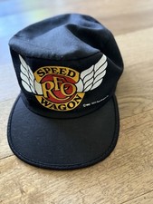 Vintage REO Speedwagon Hat 1982 USA Made Cycling Cap Rock Band Hat RARE