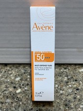 AVENE FACE UV Mineral Multi-Defense Sunscreen Fluid SPF 50 NEW In Box 10ml