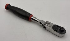Snap-on 38 Drive 9-12 Locking Flex Head Ratchet Dual 80 Fhx80b Hi-viz Red
