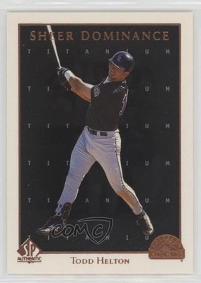 1998 SP Authentic Sheer Dominance Titanium 80/100 Todd Helton #SD27 HOF 0oc8