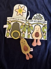 Jelly Cat Avocado and Soft Book Soft Plush Toy