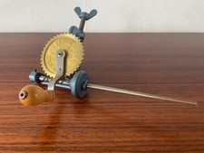 VINTAGE HAND CRANK WEAVING BOBBIN WINDER MATT...