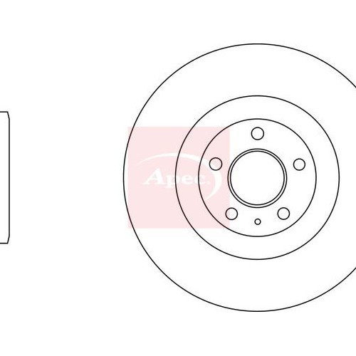 For AUDI A6 C8 4A2 2018 on BRAKE DISC (FRONT) (SINGLE) DSK3242