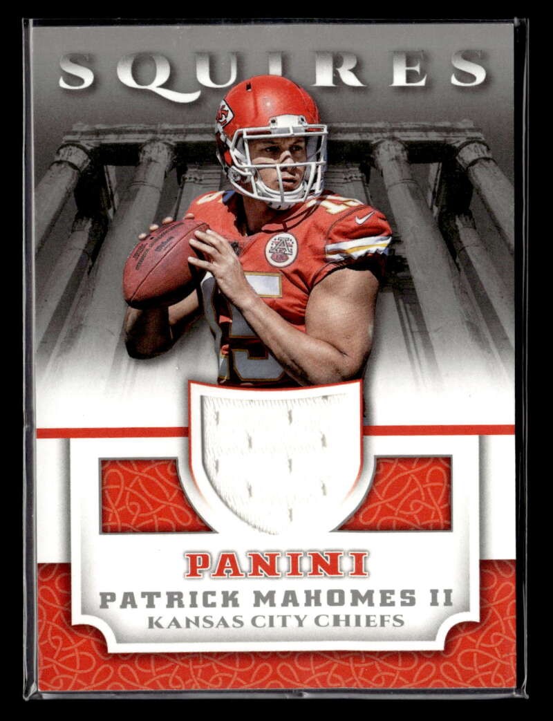 2017 Panini Patrick Mahomes II Rookie Squires Jersey Relic #SQ-PM Chiefs SE2154