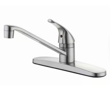 Glacier Bay Single Handle Standard Kitchen Faucet in Stainless Steel
