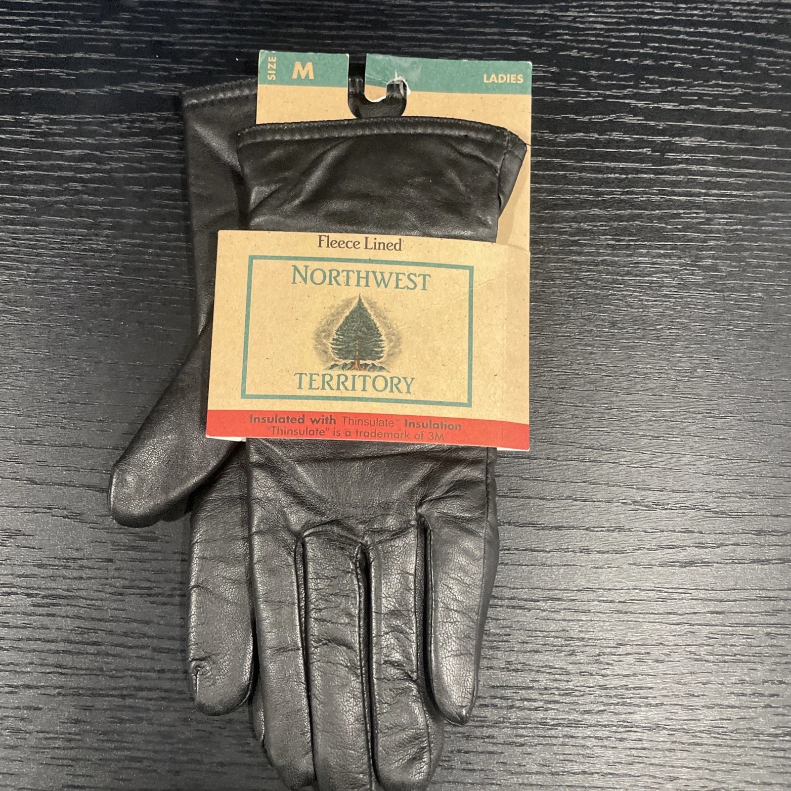 VTG Thinsulate Leather Black Gloves Women’s Medium Northwest Territory Kmart NWT