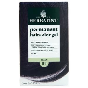 Гель для стойкого окрашивания волос Herbatint Черный - 1N, 170 мл