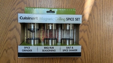 Cuisinart Magnetic Grilling Spice Set Spice Grinder Bbq Rub Salt Shaker