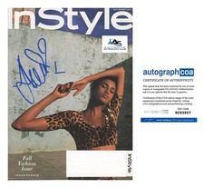 MODEL IMAAN HAMMAM AUTOGRAPH SIGNED INSTYLE MAGAZINE ACOA