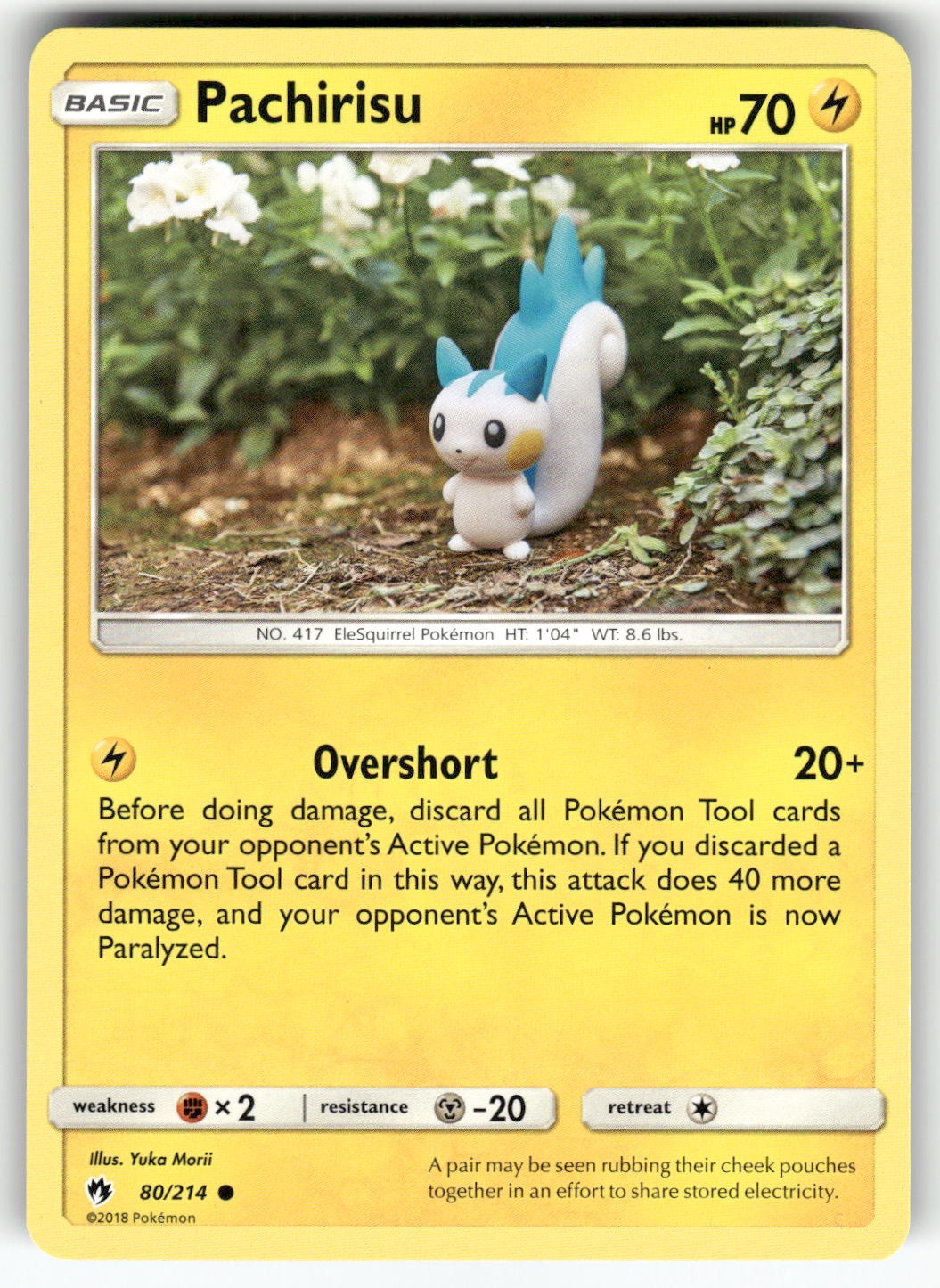 Pachirisu SM - Lost Thunder Common Pokemon Lightly played