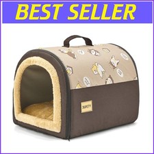 Comfortable Foldable Canine Cave  Bed for Cats and Small Puppies - 11 lb Max