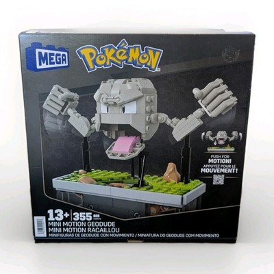 Mega Pokemon Mini Motion Geodude Building Toy Set HWR79 355 Pieces New