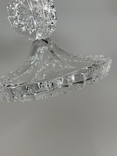 Godinger Royalty Crystal 10 1/2" Pedestal Bowl + Par Juego de Candelabros 9" - Imagen 14 de 24