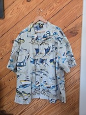 Koko Island Hawaiian Shirt Fish Marlin Mahi-mahi Deep Sea Fishing XXXL