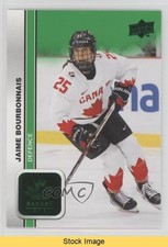 2023 Upper Deck Team Canada Juniors Women's WC Green Jaime Bourbonnais READ 5b7