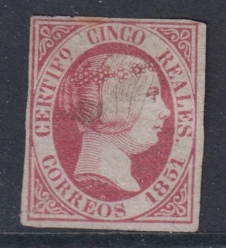 Spain 1851 YV 9 CANC Fine  / CAT VALUE $270