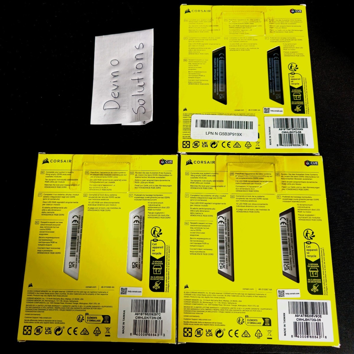 CORSAIR Vengeance RGB DDR5 Light Enhancement Kit - NO Physical