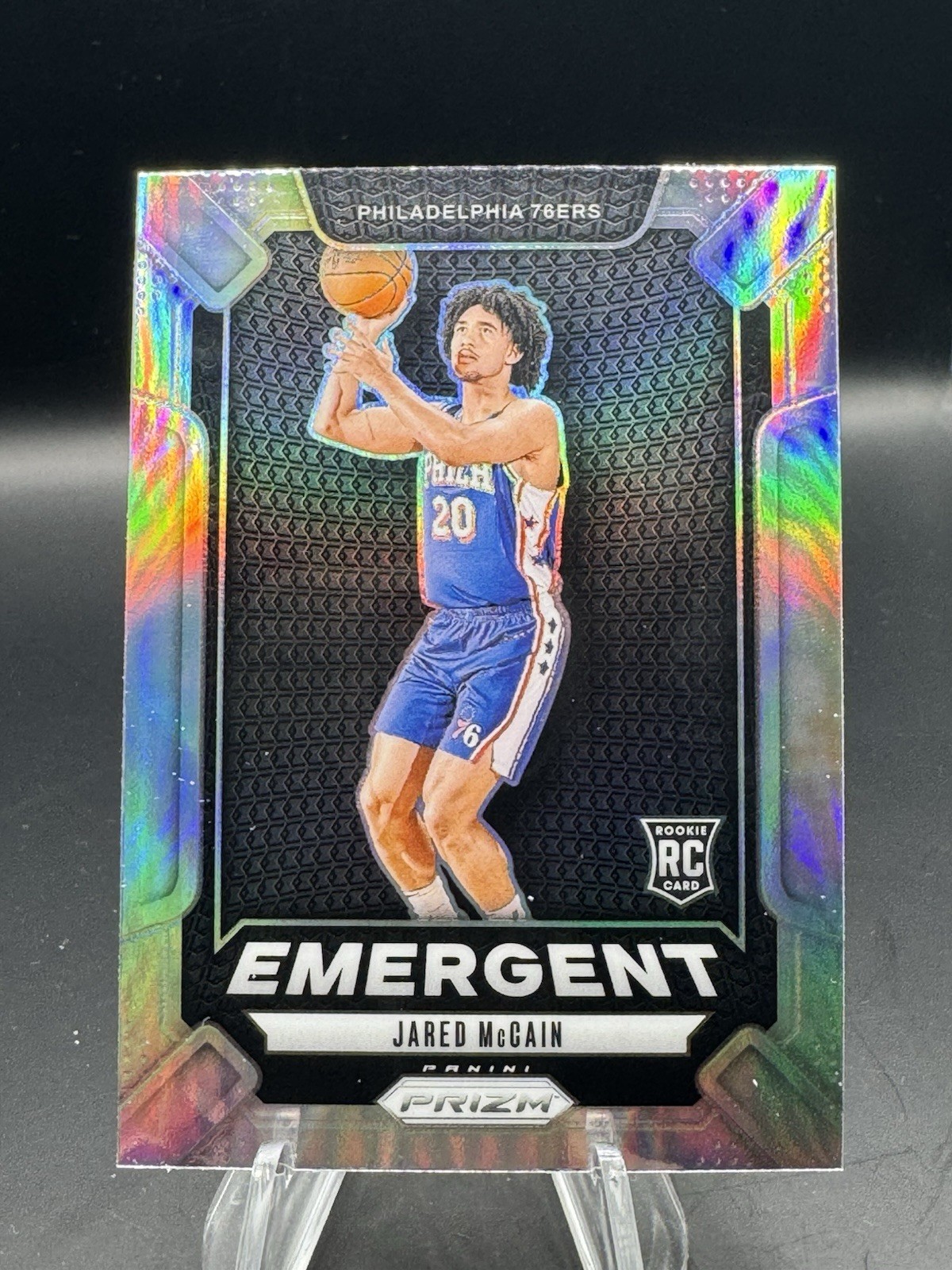 2024-25 Panini Prizm - Emergent Jared McCain #19 Silver Prizm (RC)