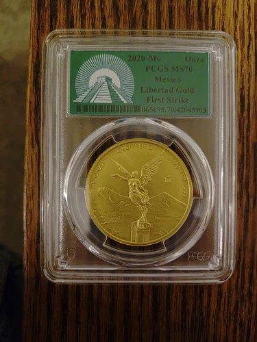 2020 Gold Libertad 1 oz MS 70 PCGS First Strike Green Label Mexico