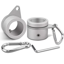 2 Pack Aluminum Alloy Flag Pole Rings 360° Anti Wrap Flag Spinning Ring