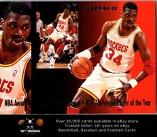 1994-95 Fleer NBA Award Winners BASKETBALL #3 Hakeem Olajuwon