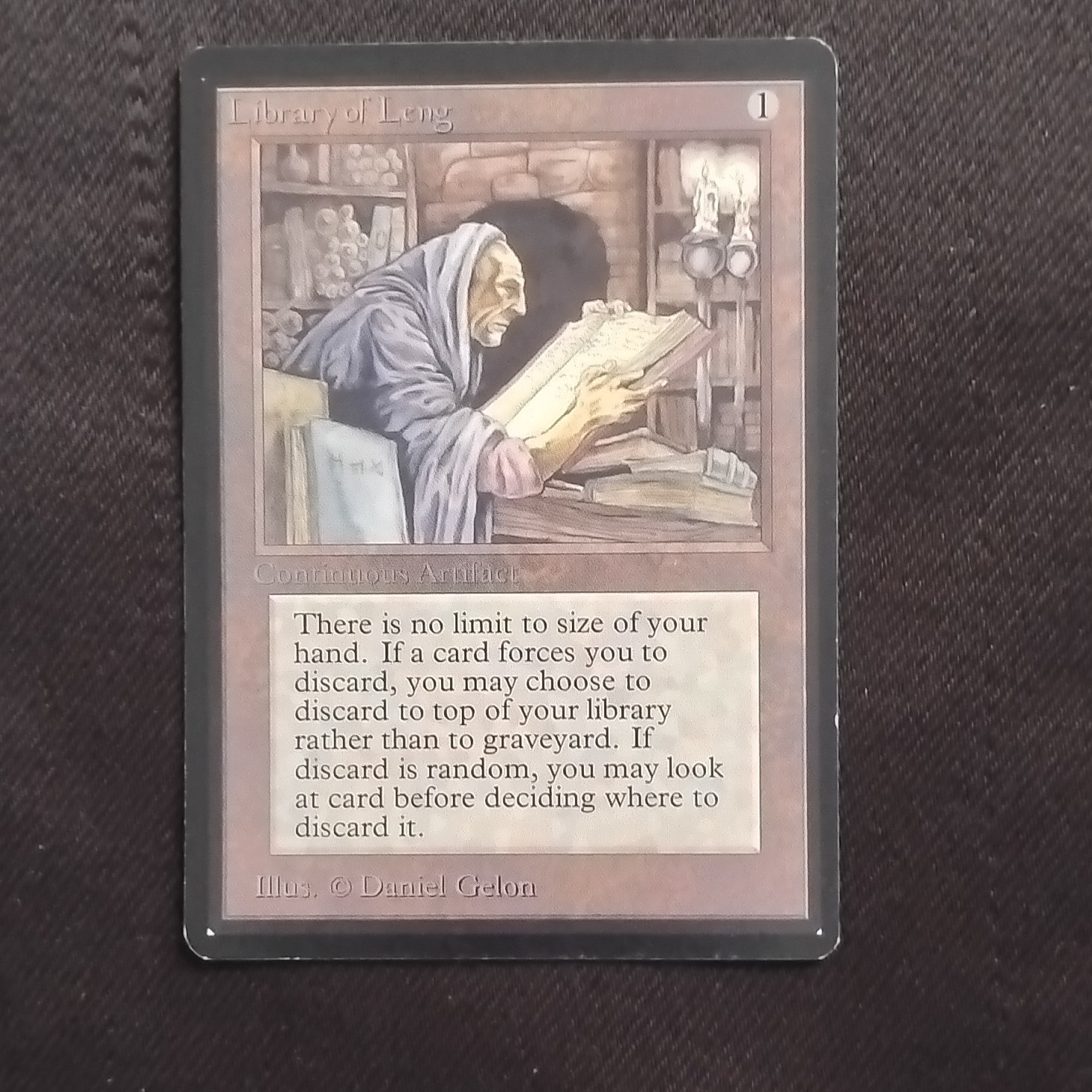 Magic: The Gathering Library of Leng Beta Artifact Regular English