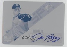 2006 SPx Rookie Signatures Printing Plate Cyan 1/1 Taylor Buchholz #159 Auto 0lm