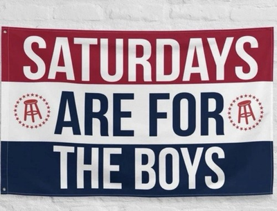 #ad Barstool Sports quot; Saturdays Are For The Boys quot; Flag 3#x27; x 5#x27; Man CaveDormGarage $10.00