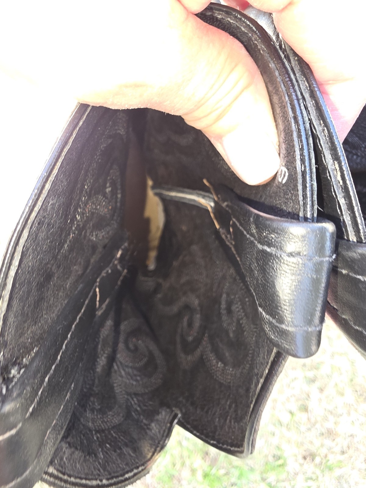 Tony Lama Vintage Ruby Red Natural Python Western… - image 15