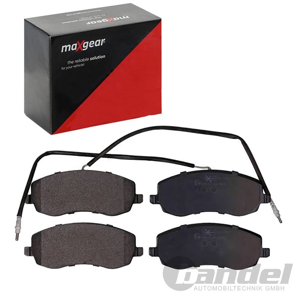 Maxgear BremsbelÄGe Satz Vorderachse Passend FÜR CitroËN C8 Fiat Ulysse Lancia-image