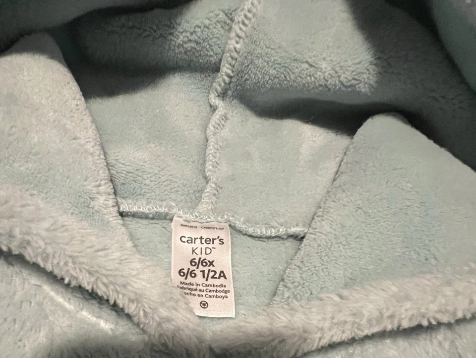 Conjunto de suéter y leggings con capucha de lana de invierno Carter’s Girls - Talla 6/6X - Usado Foto 4 de 4