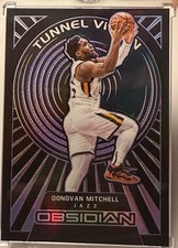 2021-22  Obsidian - Tunnel Vision Donovan Mitchell #20 Electric Etch Purple /75
